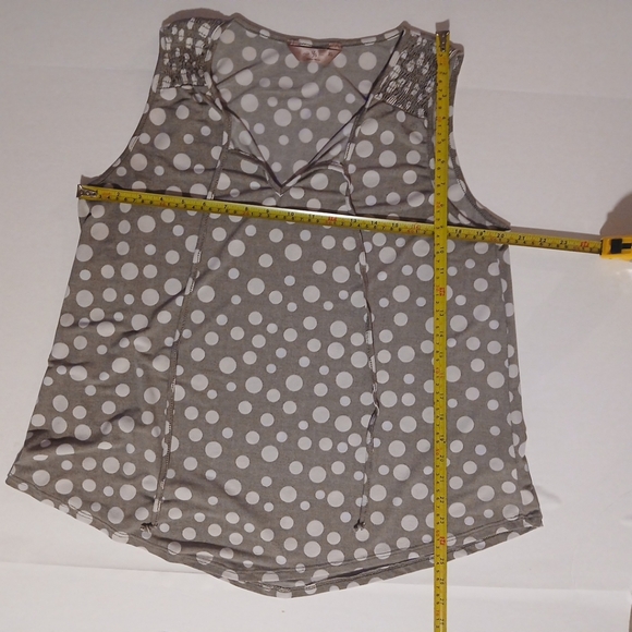Sjs Woman Polka Dots Sleeveless Blouse Top Size XL - Picture 4 of 8